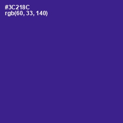 #3C218C - Jacksons Purple Color Image