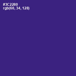 #3C2280 - Jacksons Purple Color Image