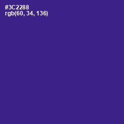 #3C2288 - Jacksons Purple Color Image