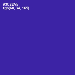 #3C22A5 - Governor Bay Color Image