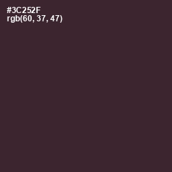 #3C252F - Thunder Color Image