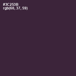 #3C253B - Blackcurrant Color Image