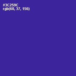 #3C259C - Jacksons Purple Color Image