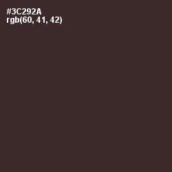 #3C292A - English Walnut Color Image