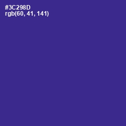 #3C298D - Jacksons Purple Color Image