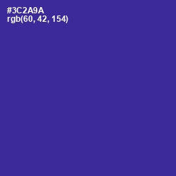 #3C2A9A - Jacksons Purple Color Image