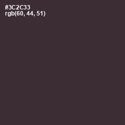 #3C2C33 - Blackcurrant Color Image