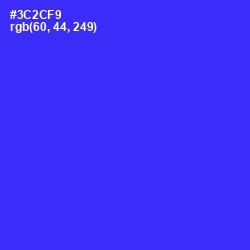 #3C2CF9 - Blue Color Image