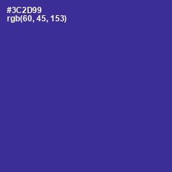 #3C2D99 - Jacksons Purple Color Image