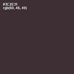 #3C2E31 - Blackcurrant Color Image