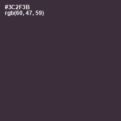 #3C2F3B - Blackcurrant Color Image