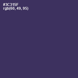 #3C315F - Martinique Color Image