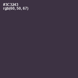 #3C3243 - Tuna Color Image