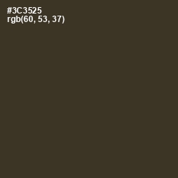 #3C3525 - Birch Color Image
