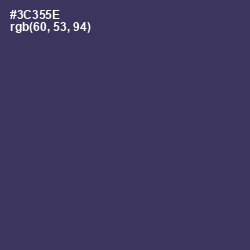 #3C355E - Martinique Color Image