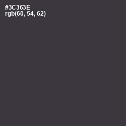 #3C363E - Tuatara Color Image