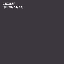 #3C363F - Tuatara Color Image