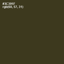 #3C391F - Camouflage Color Image