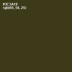 #3C3A19 - Camouflage Color Image