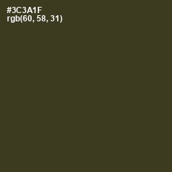 #3C3A1F - Camouflage Color Image