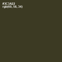 #3C3A22 - Birch Color Image