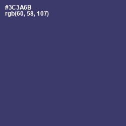 #3C3A6B - Jacarta Color Image