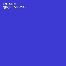 #3C3AD3 - Dark Blue Color Image