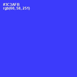 #3C3AFB - Blue Color Image