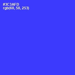 #3C3AFD - Blue Color Image