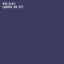 #3C3C61 - Rhino Color Image