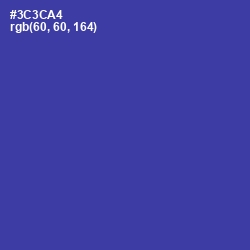 #3C3CA4 - Governor Bay Color Image