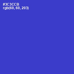 #3C3CCB - Dark Blue Color Image