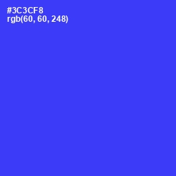 #3C3CF8 - Blue Color Image