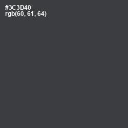 #3C3D40 - Ship Gray Color Image