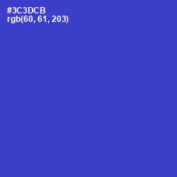 #3C3DCB - Dark Blue Color Image