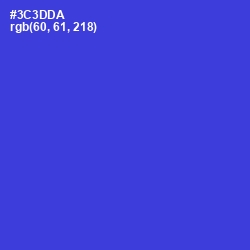 #3C3DDA - Dark Blue Color Image