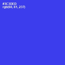 #3C3DED - Blue Color Image