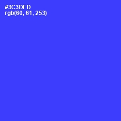 #3C3DFD - Blue Color Image