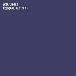 #3C3F61 - Rhino Color Image