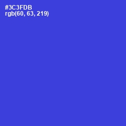 #3C3FDB - Dark Blue Color Image