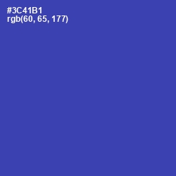 #3C41B1 - Cerulean Blue Color Image