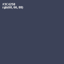 #3C4258 - Oxford Blue Color Image