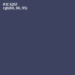 #3C425F - Oxford Blue Color Image