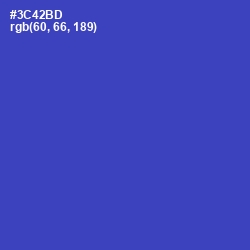 #3C42BD - Cerulean Blue Color Image