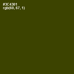 #3C4301 - Clover Color Image