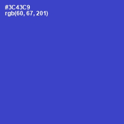 #3C43C9 - Mariner Color Image