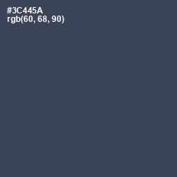 #3C445A - Oxford Blue Color Image
