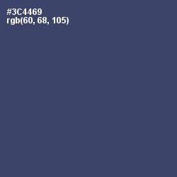 #3C4469 - San Juan Color Image