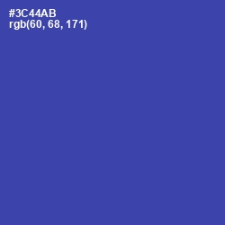 #3C44AB - Azure Color Image