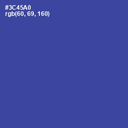 #3C45A0 - Azure Color Image